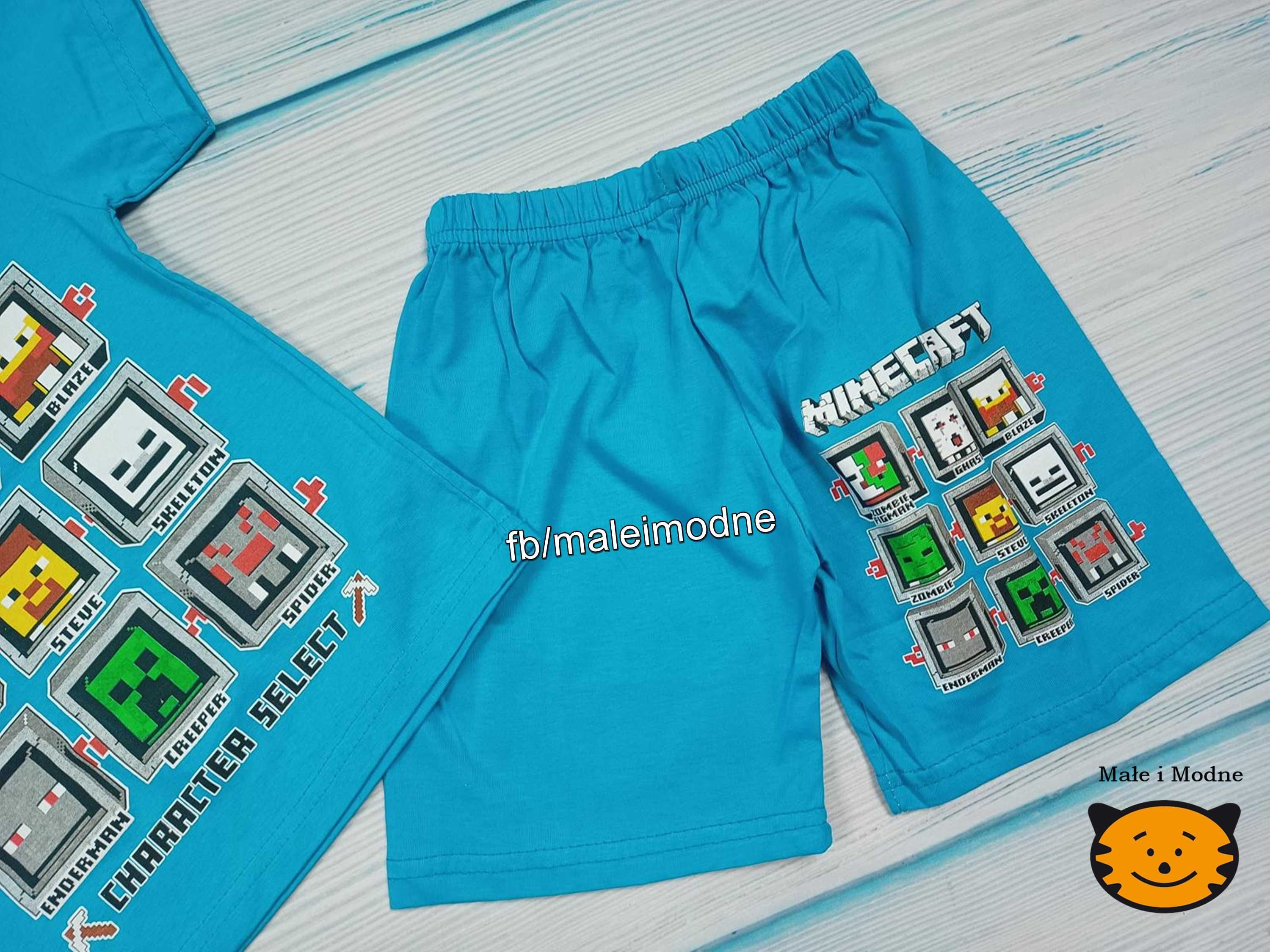 Komplet letni tshirt szorty Minecraft 98/104/110/116/122