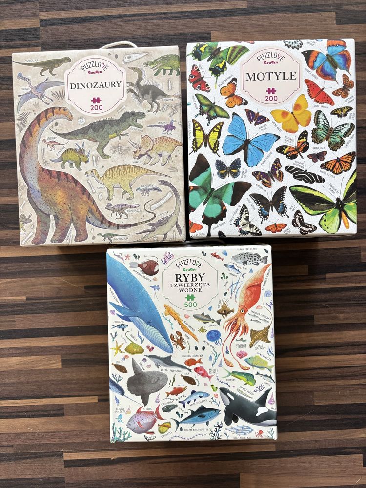 Puzzle w zestawie na 9 lat