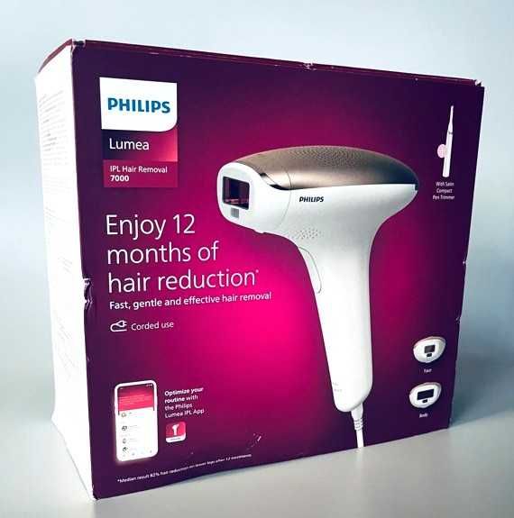 Depilator Laserowy BRI921 IPL Philips Lumea Seria 7000 + Trymer, nowy!