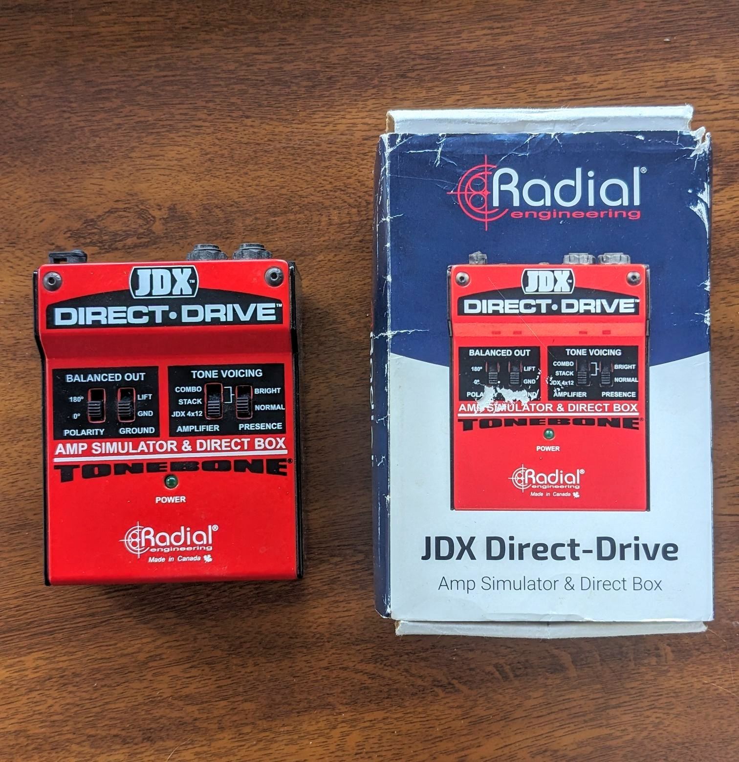 Amp simulator+DI-box Radial JDX Direct-Drive