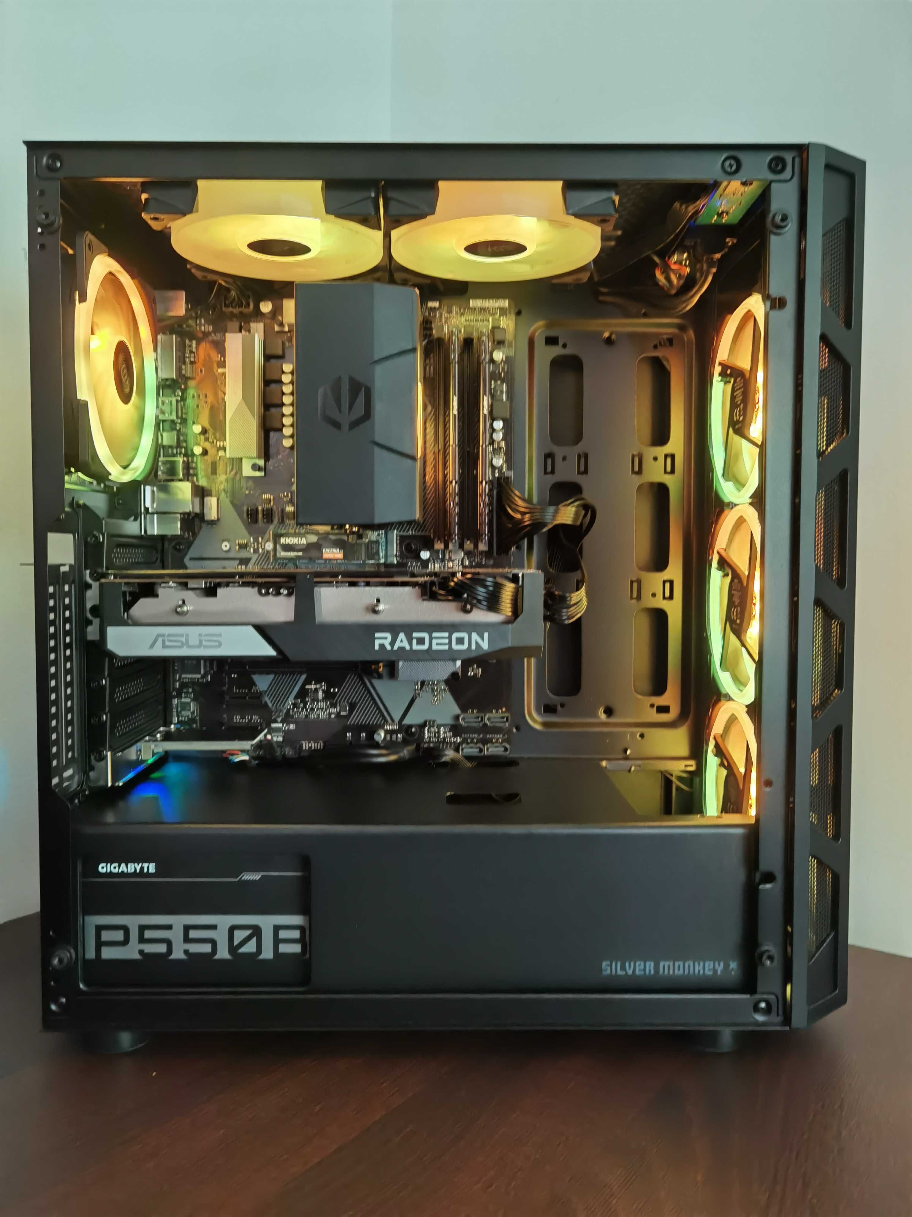 Ryzen 5 5600, RX 6600, 32GB RAM, 1TB SSD - Komputer do gier RGB