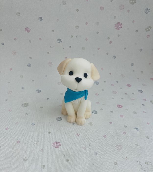 Figurki na tort z masy cukrowej piesek