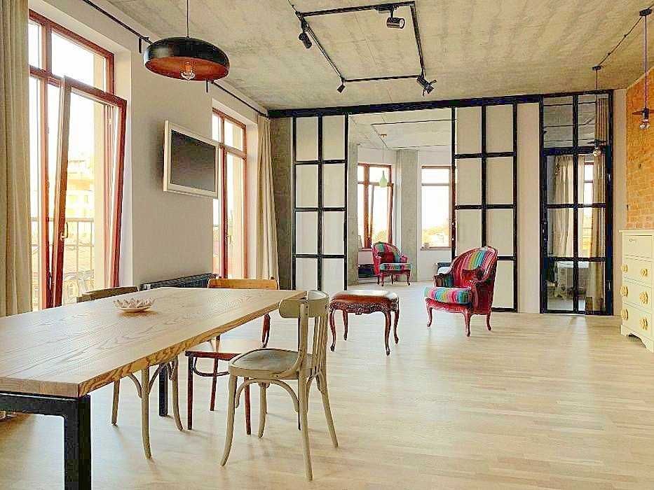 двуспальная квартира в стиле ЛОФТ, Гефест