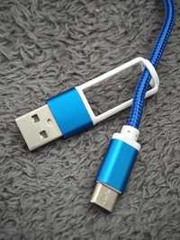 Kabel 4W1 niebieski 1 m