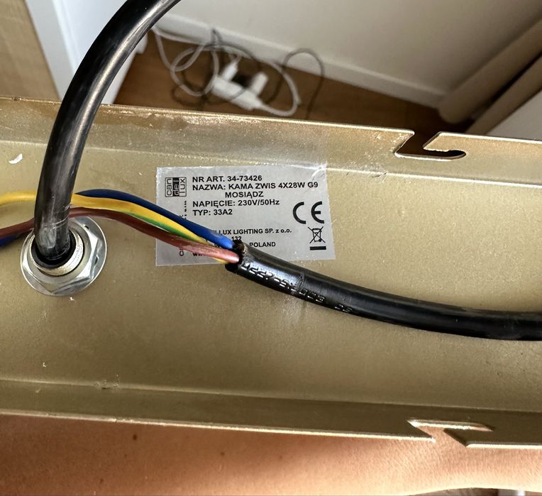 Lampa wisząca sufitowa Candellux złota kule mosiądz 4xG9 Kama