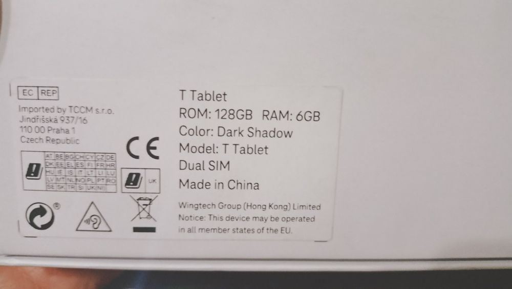 Nowy tablet T-Mobile v1.1 128GB