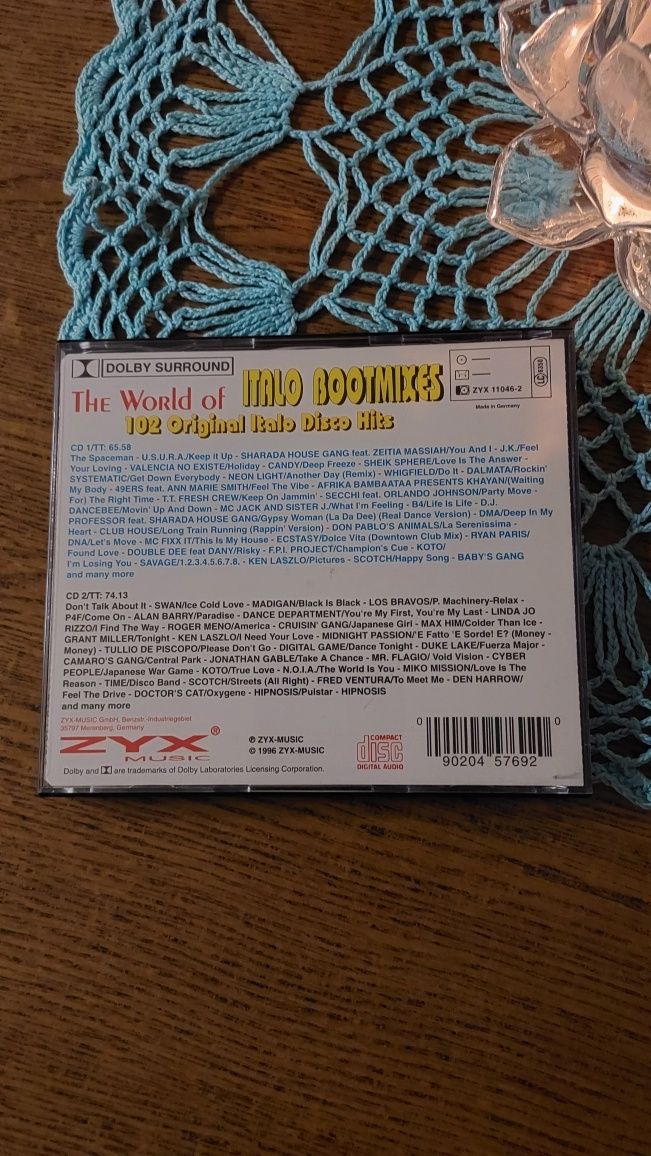 Płyta CD - ITALO BOOTMIXES - 2 płyty - ZYX MUSIC 1996 rok