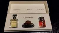 Coffret com três perfumes miniatura originais Calvin Klein