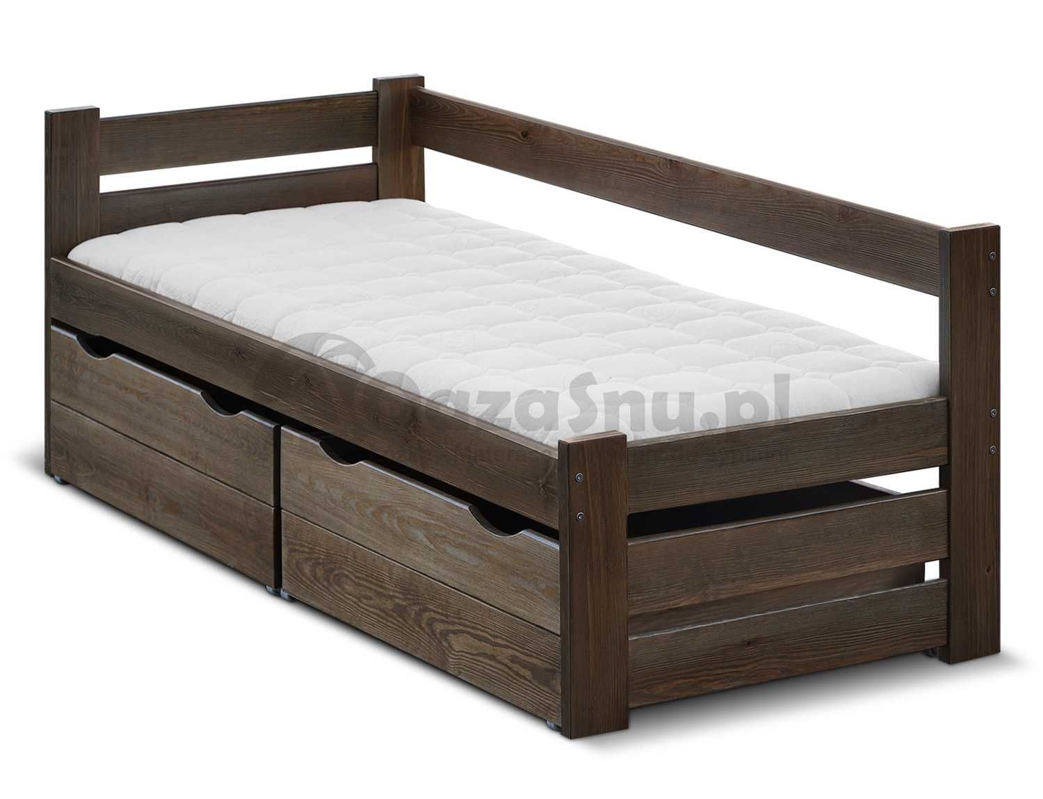 VINCI 90x200 łóżko młodzieżowe z szufladami +150kg