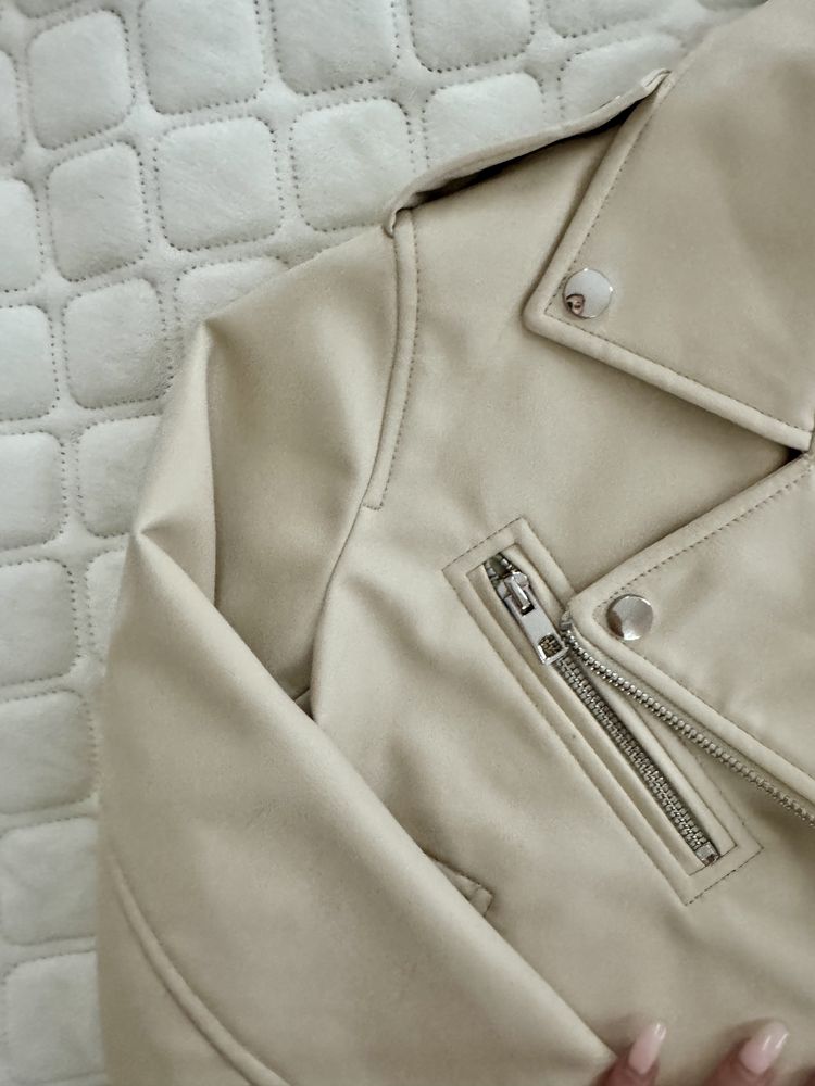 Шкіряна косуха ZARA