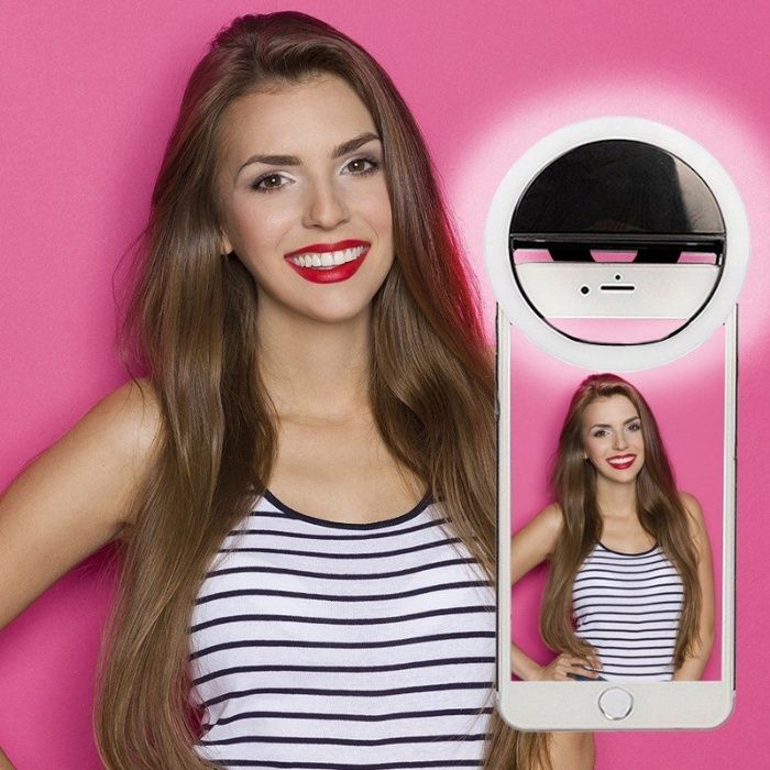 Светодиодная подсветка RK-12 Кольцо для селфи selfie ring айфон IPhone