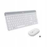 zestaw klawiatura i mysz logitech mk470 biała