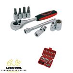 Jogo 26 Chaves Caixa 1/4" + Roquete CT2796 | NOVOS