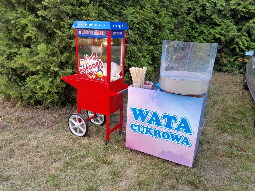 Wata cukrowa, popcorn- profesjonalne stoisko na festyn, event