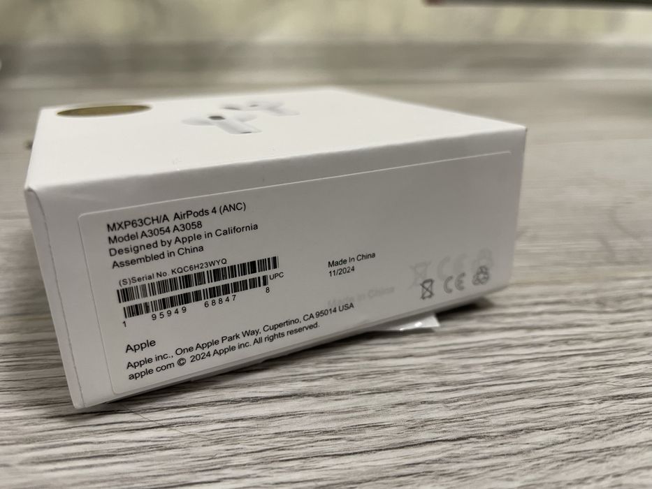 Навушники TWS AirPods 4 ANC white High Original Quality