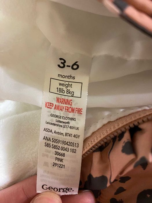 Дитячий демісезонний комбінезон George на 3-6 міс