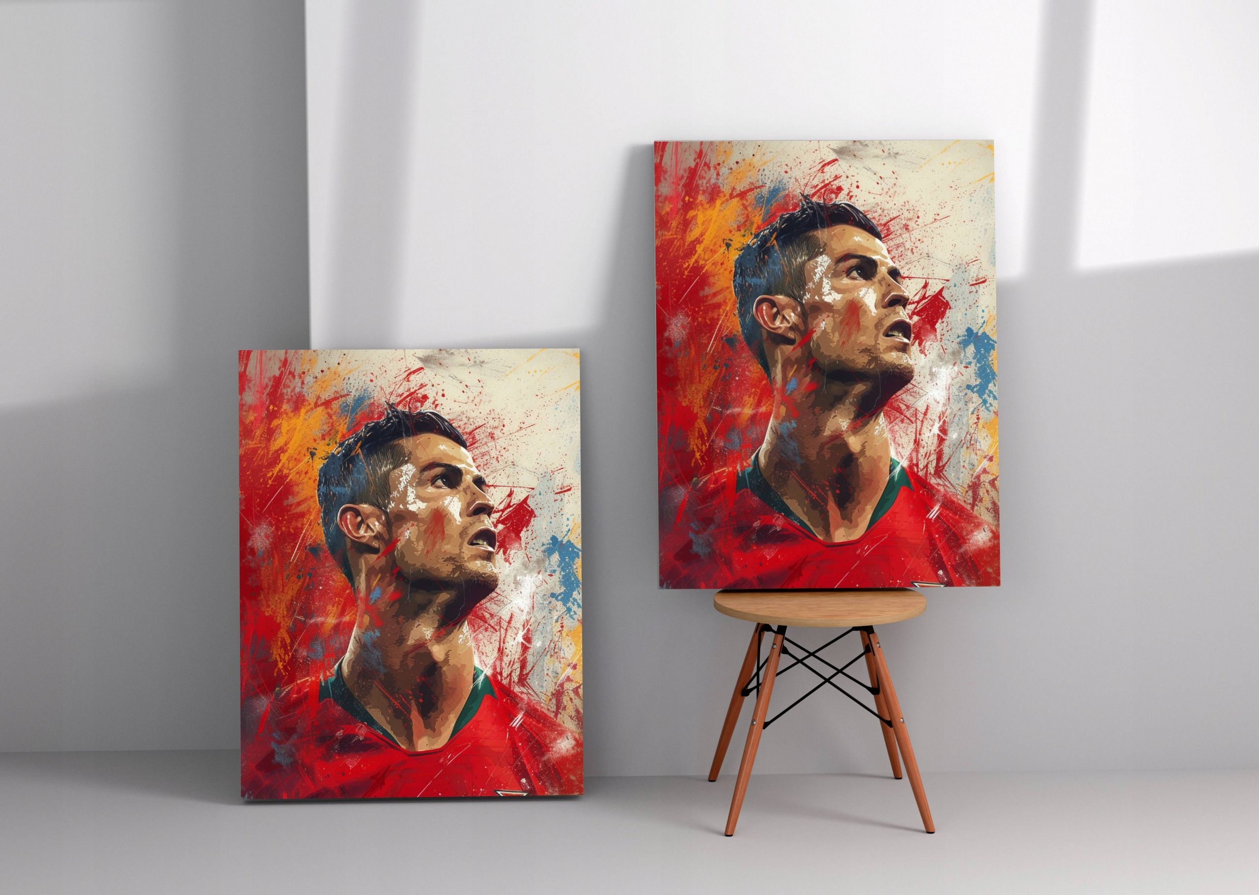 Obraz na płótnie Cristiano Ronaldo CR7 w nowoczesnym stylu 90x120 cm
