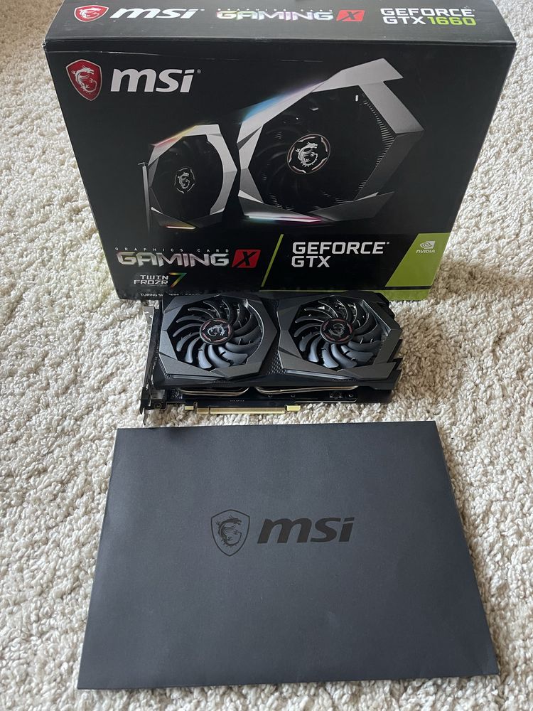 Відеокарта GTX 1660 от MSI