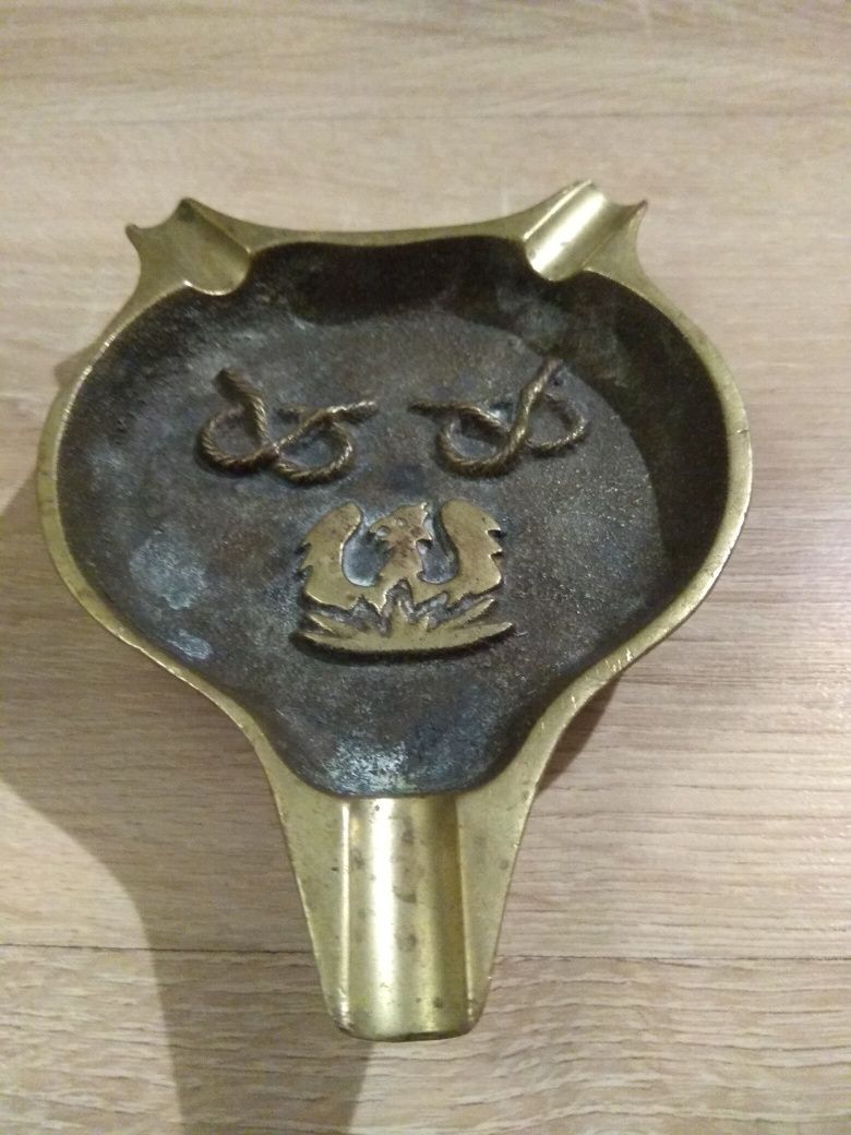 Vintage Mosiężna popielniczka Anglia