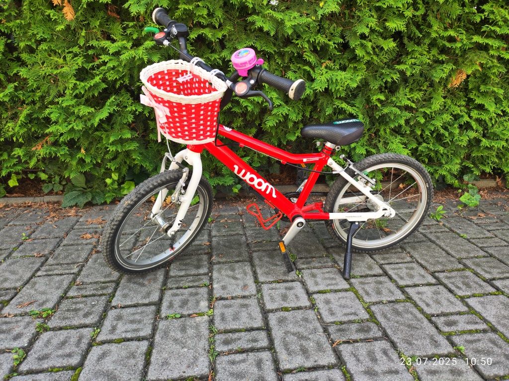 Woom 3 rower rowerek dla dzieci 16" cali wysyłka czerwony