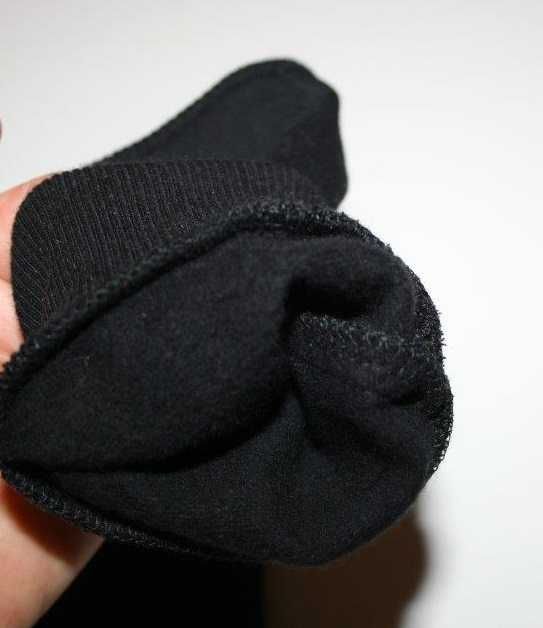 ciepłe rękawiczki bez palców czarne męskie L mitenki dres/prążek