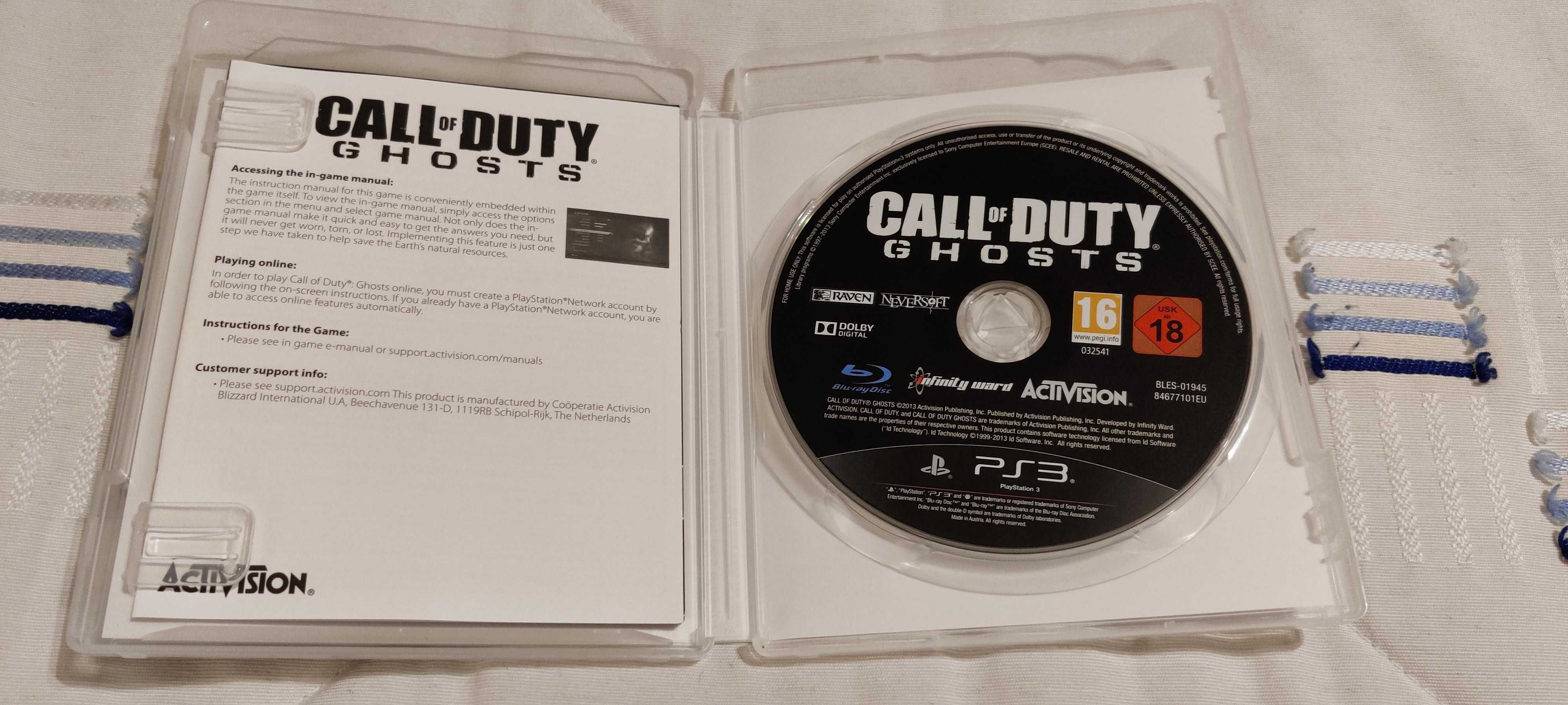 JogoCall of Duty Ghosts Playstation3 como novo