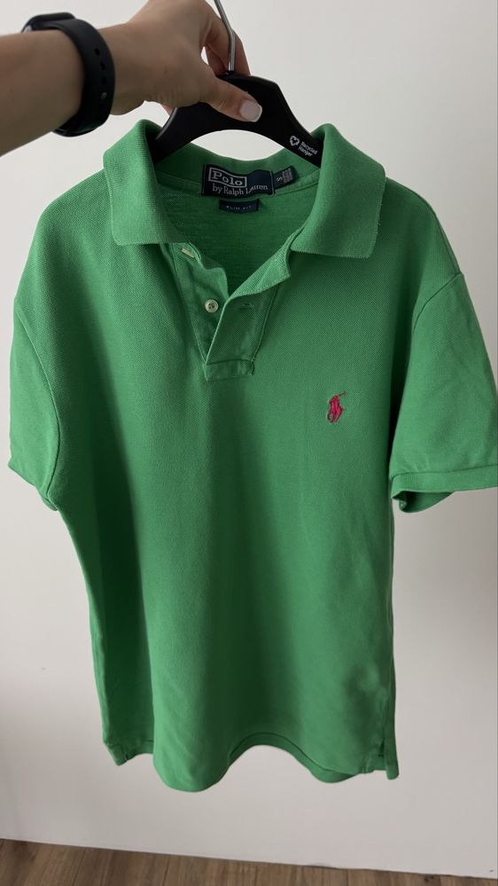 Поло футболка Ralph Lauren зелена S унісекс