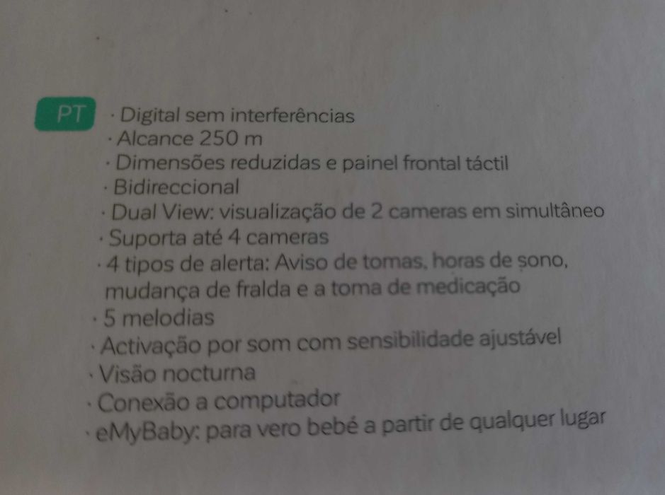 Câmera para bebé (vídeo monitor)