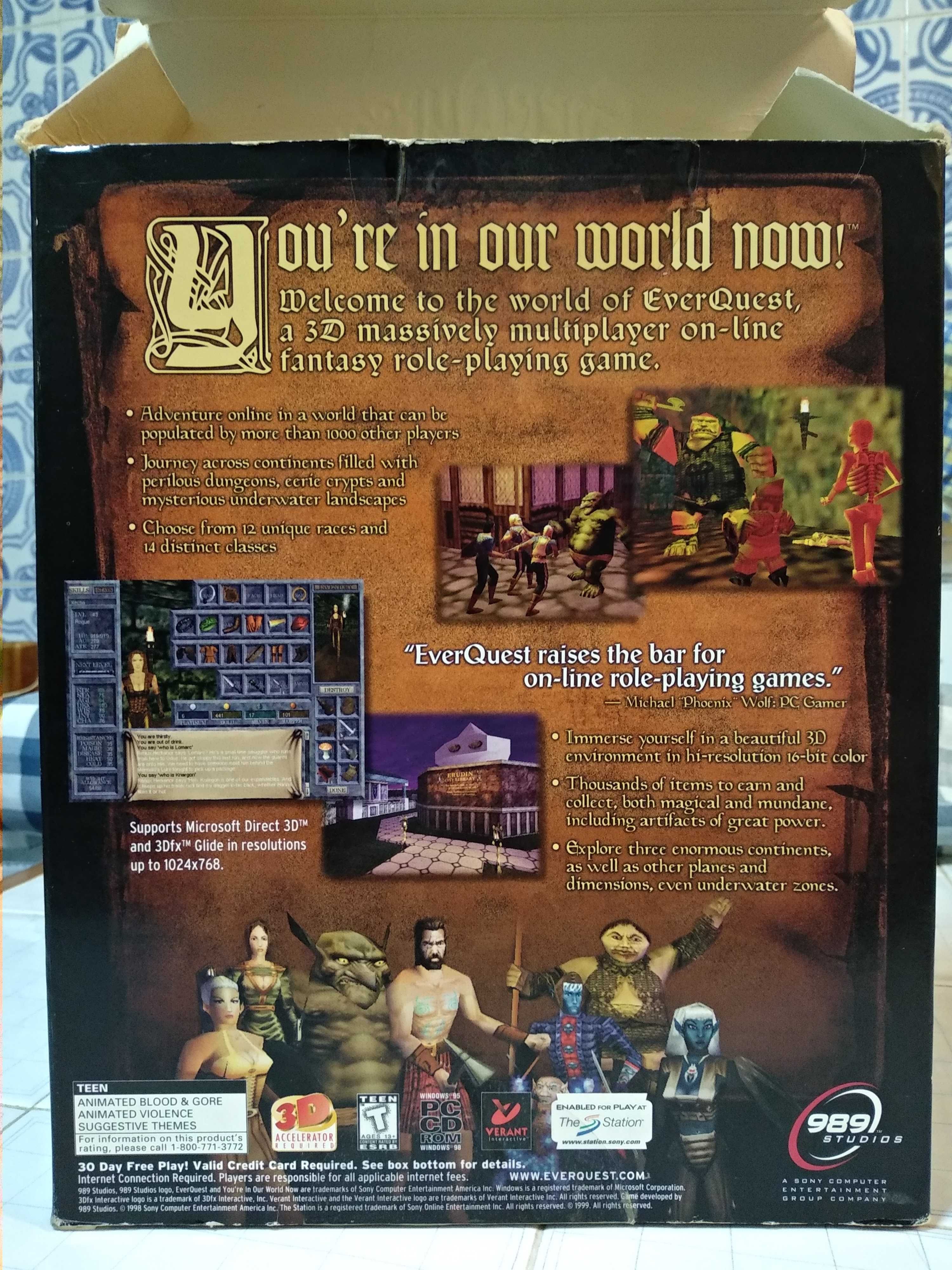 EverQuest (Hong Kong - PC - 1999) Video game - Jogo - Windows