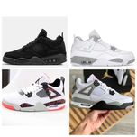 Унисекс кожаные кроссовки Nike Air Jordan 4 Retro найк аир джордан 4
