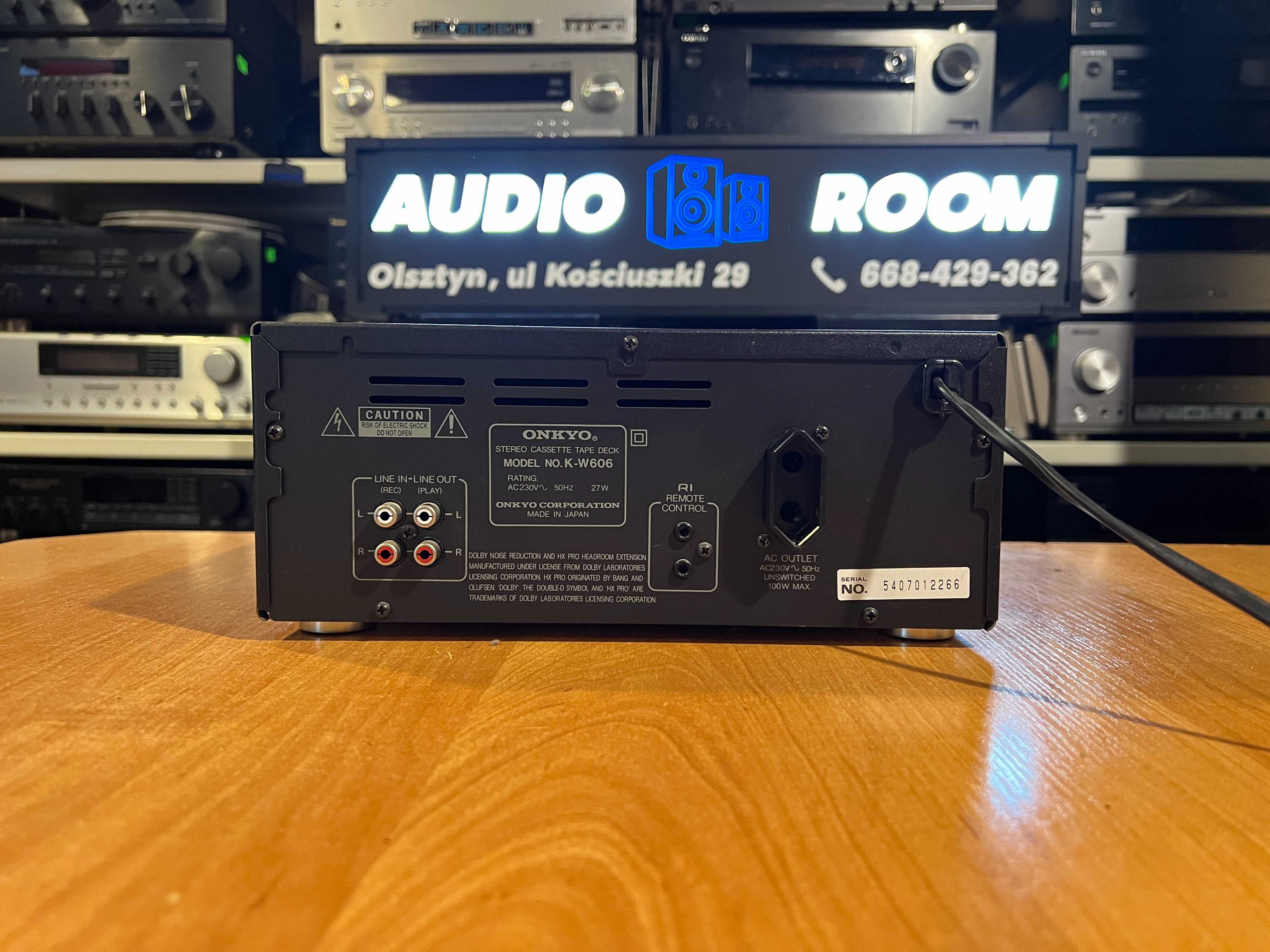 Magnetofon kasetowy Onkyo K-W606 Audio Room