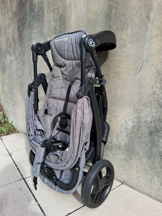 Carrinho de bebe kinderkraft, posição reclinada e deitada