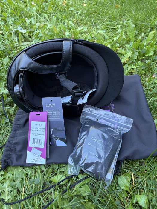 Kask jeździecki QHP „Glitz”, rozm. 55-56 - NOWY