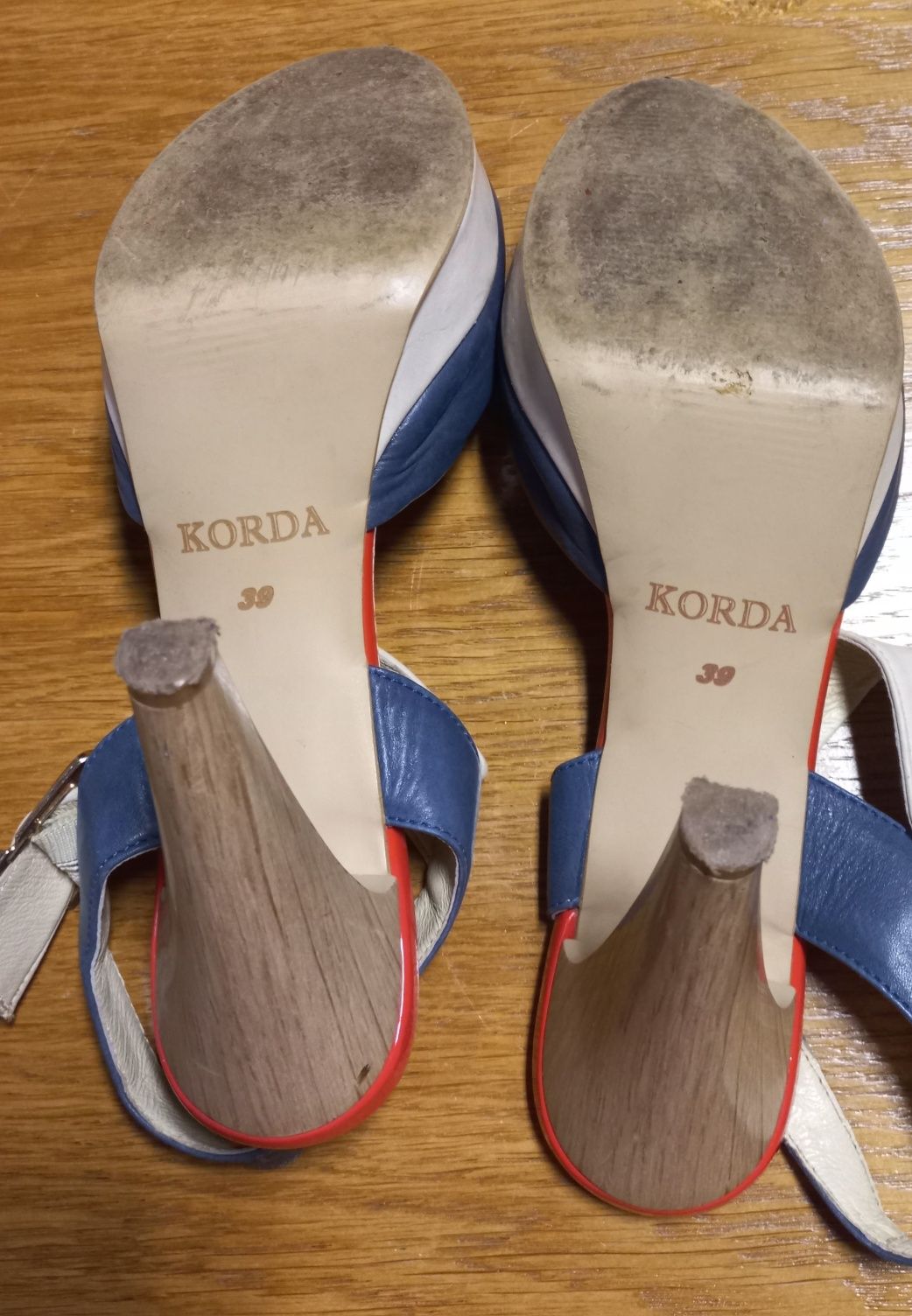 Zestaw letni buty na obcasie skórzane 39 i torebka
