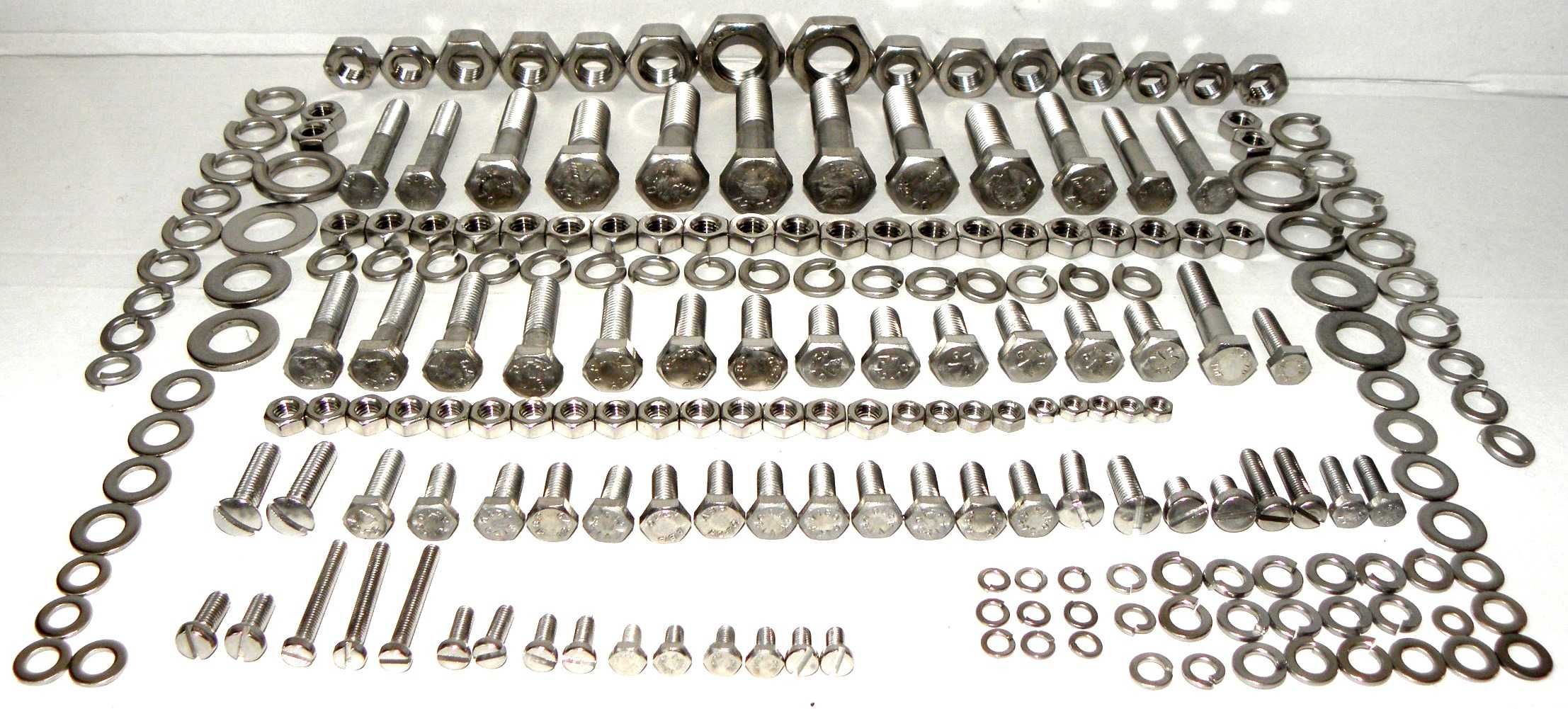 WSK M06 B3 śruby nierdzewne komplet śrub nierdzewnych zestaw inox