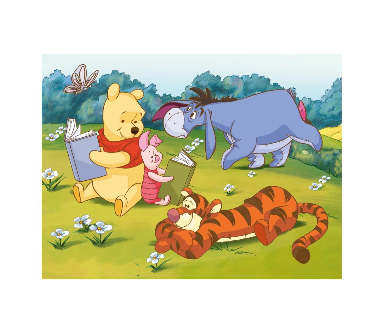 Drewniane klocki puzzle Kubuś Puchatek 12 elementów Dla dzieci 3+