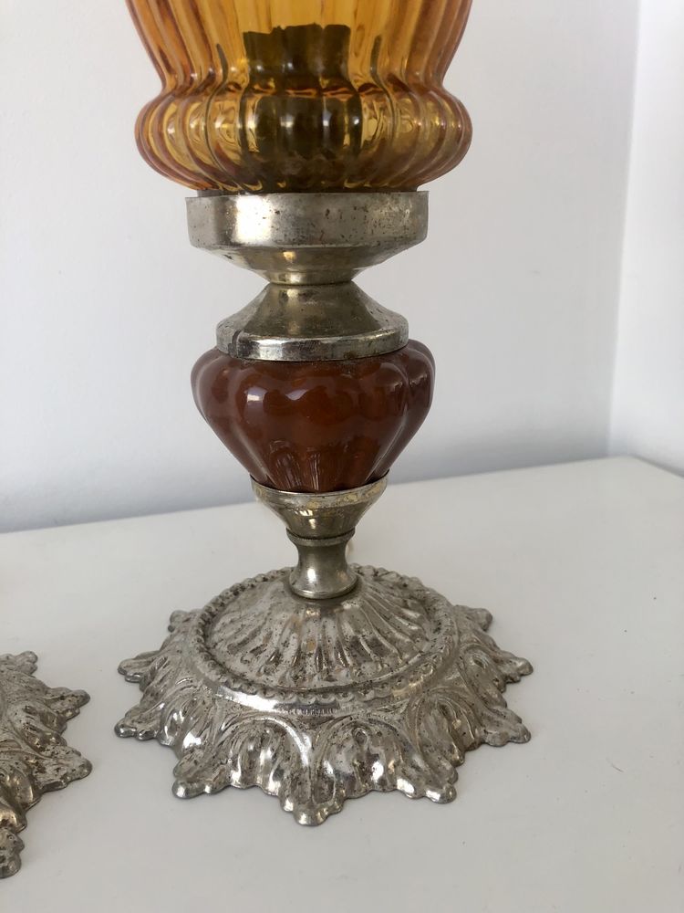 Par candeeiros vintage