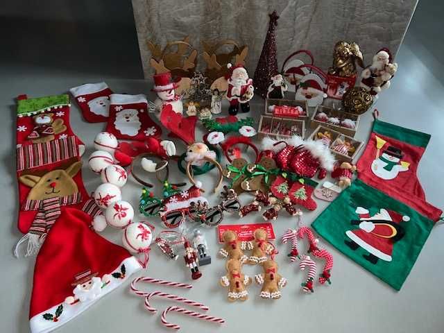 BOŻE NARODZENIE mega zestaw ozdób świątecznych 71szt.