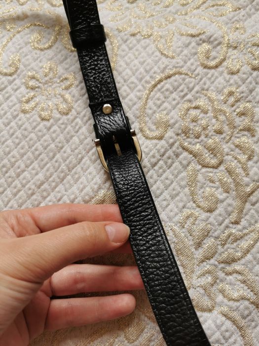 Torebka skórzana skóra naturalna Bellucci na ramię listonoszka czarna