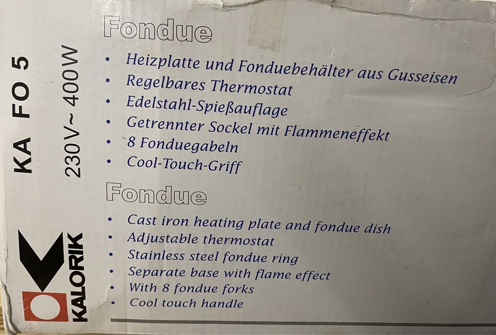 Kalorik fondue 400w