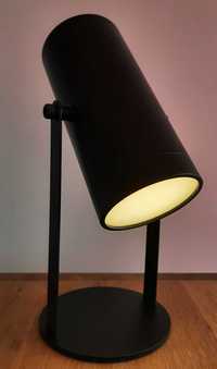 Candeeiro - Foco em metal preto com lâmpada LED