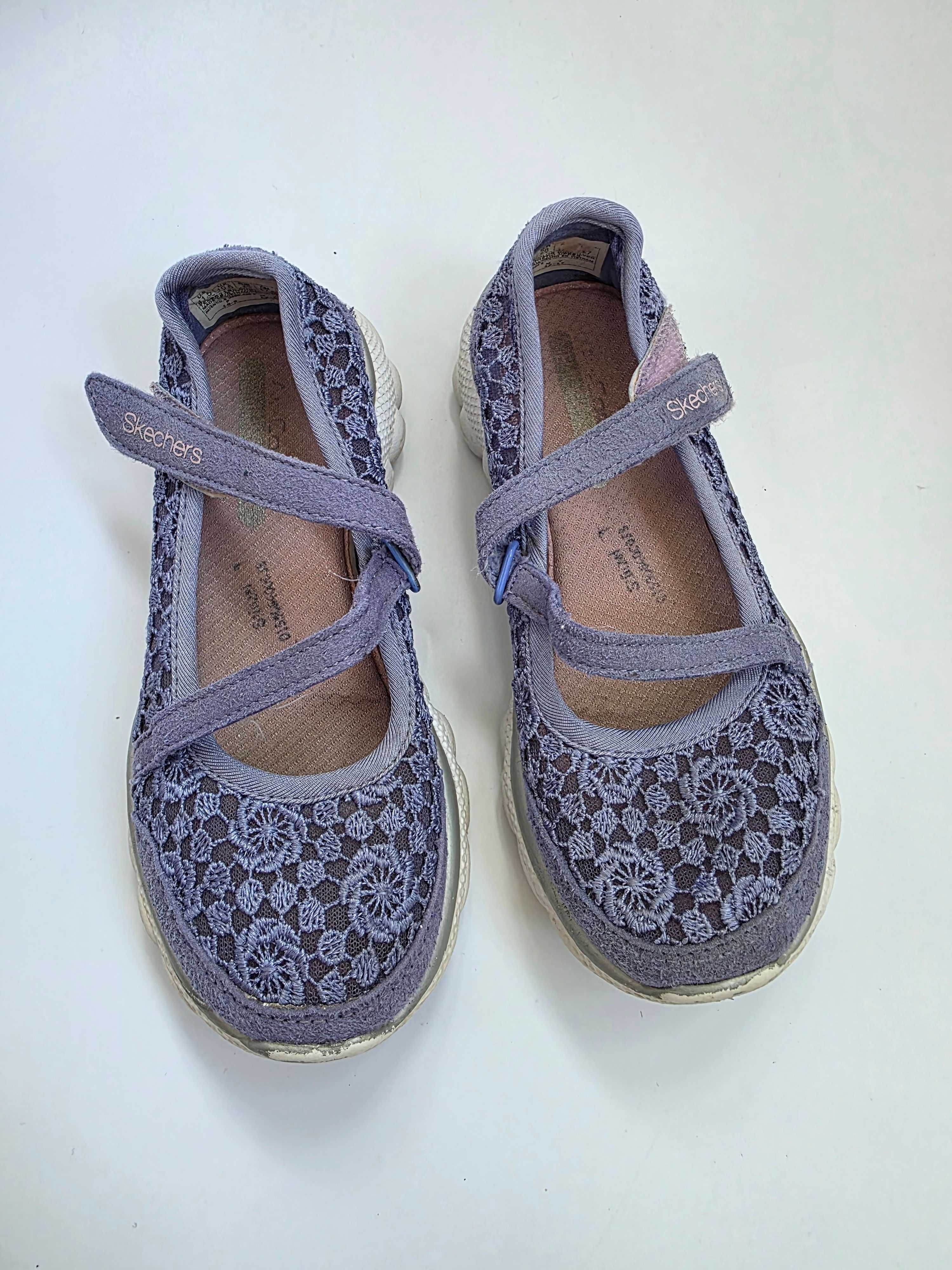 Мокасины боссоножки сетка девочке Skechers Flex 2.0 кроссовки 28 р.