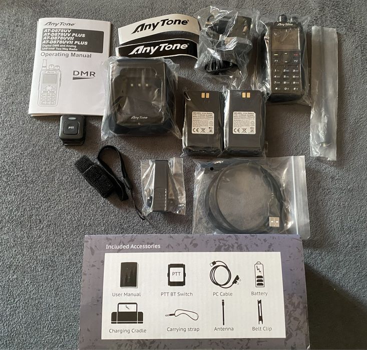 Рація Anytone AT-D878UVII PLUS 2 акумулятори AES256