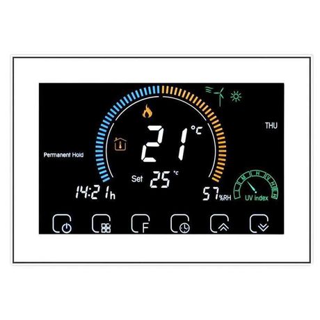 Nowy sterownik pokojowy termostat dotykowy WiFi Beca BAC-8000ELW