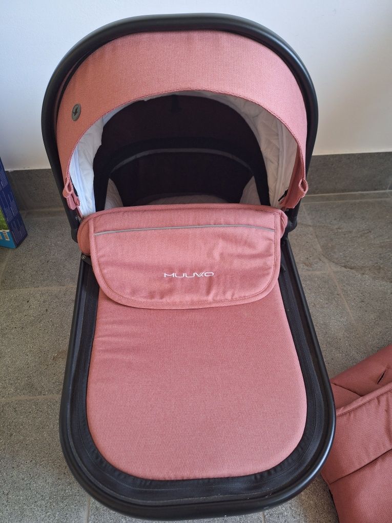 Wózek 2w1 muuvo quick 3.0 pure pink
