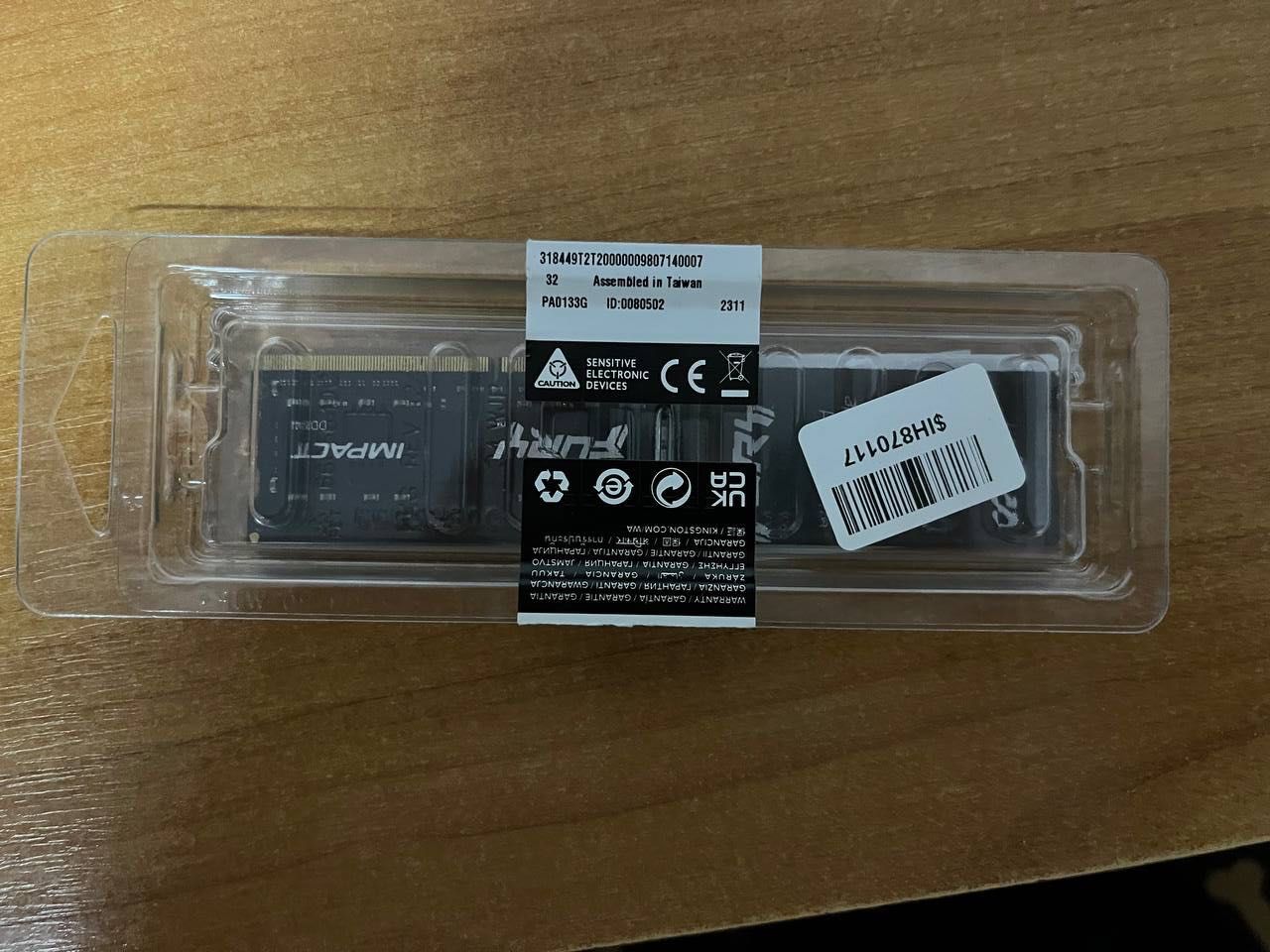 Оперативна пам'ять Kingston Fury SODIMM DDR4-3200 8192 MB