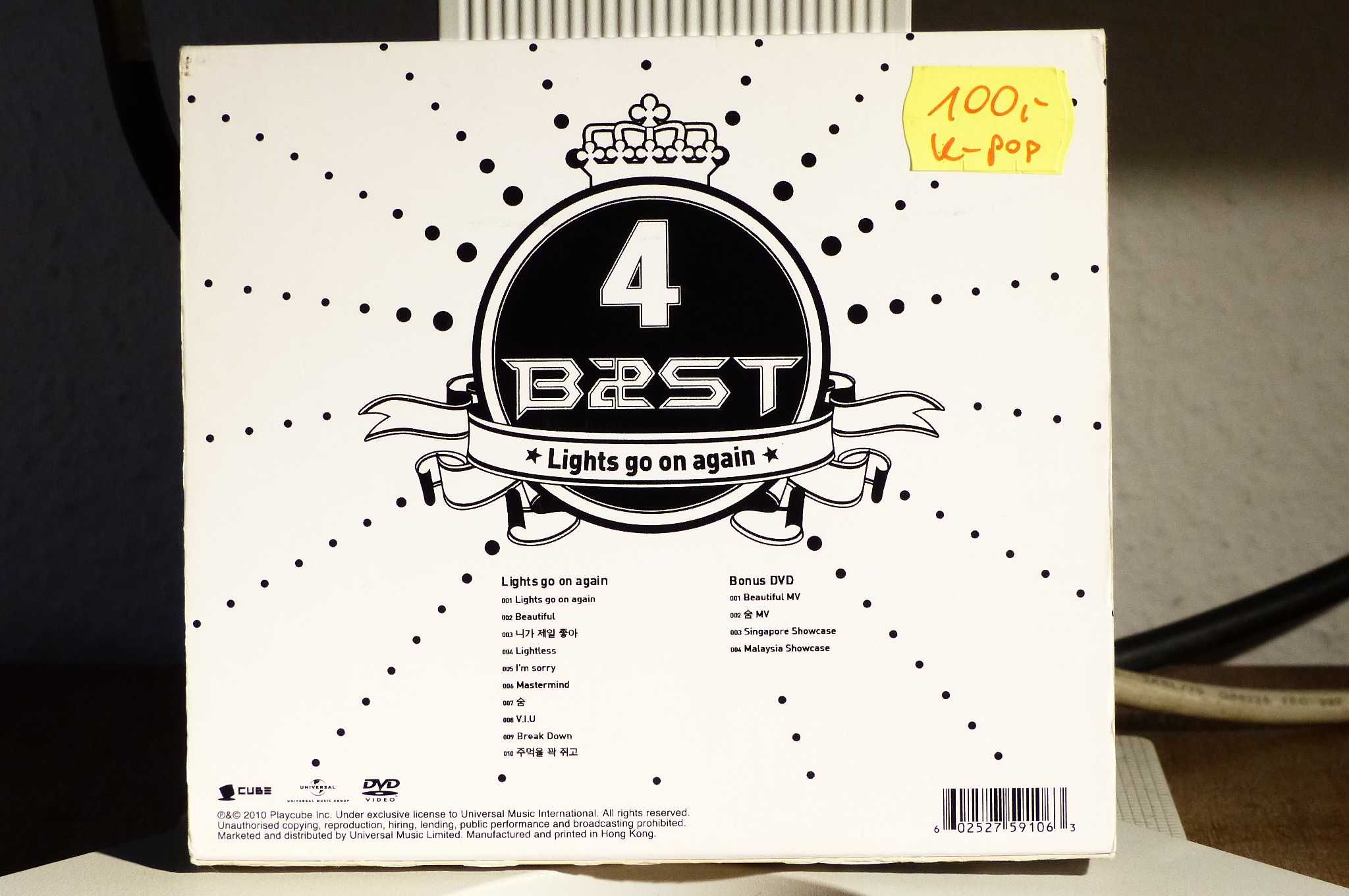 CD DVD B2ST Lights Go On Again (Deluxe Special Asian Edition) K-pop
