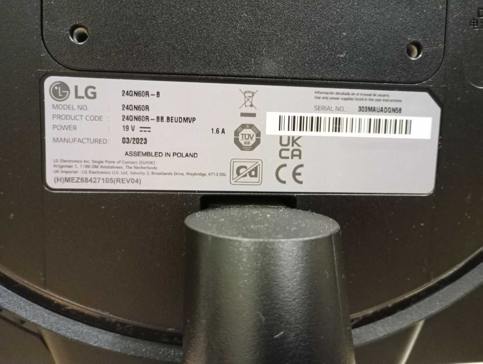 Монітор LG 24G60R на разборку