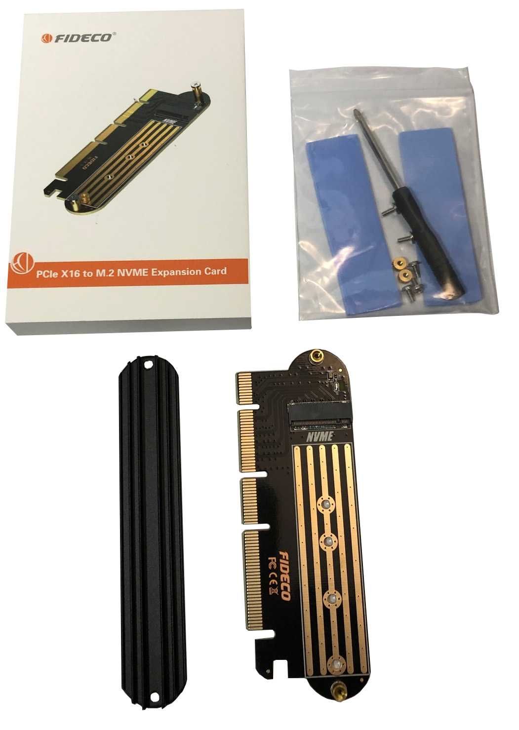 Adapter podłącz dysk M.2 NVMe do PCI-e 4.0 x16 * Wejherowo Video-Play