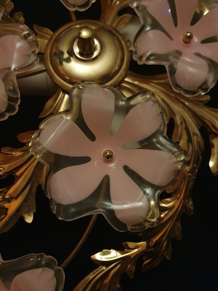 Lampa zloto -rozowa